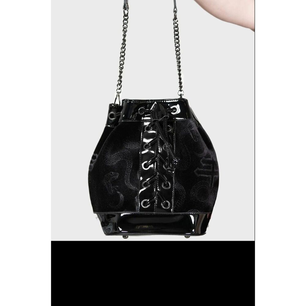 New Killstar Oherworld Drawstring Bag Goth Corset Detail Goth Punk Grunge